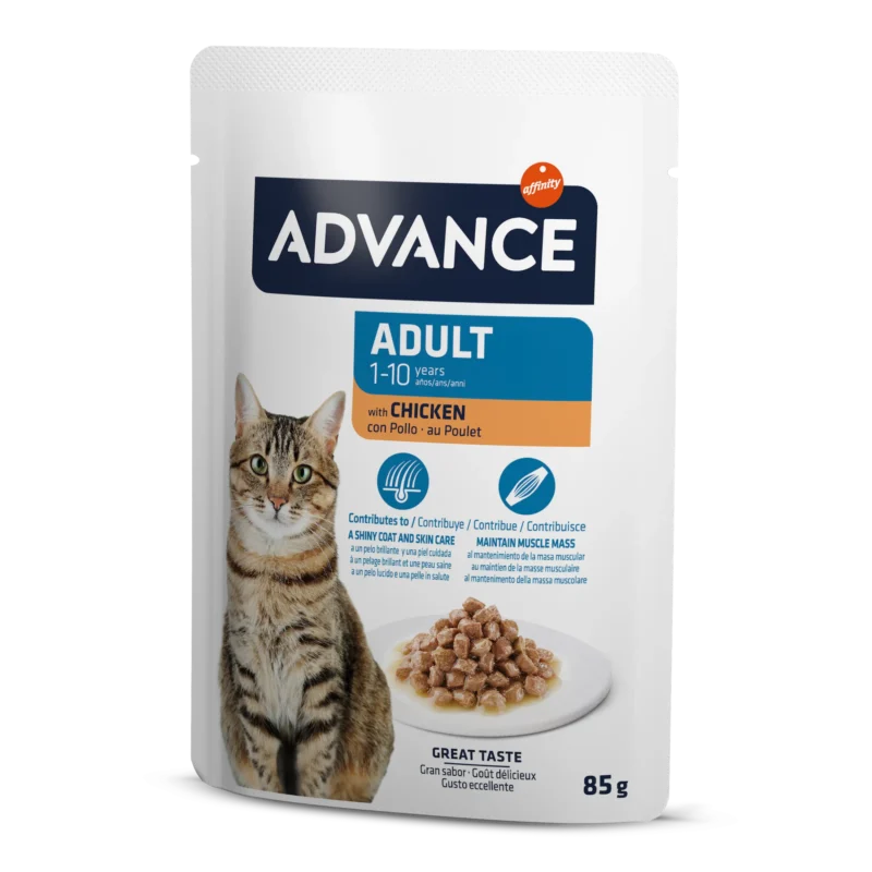 Advance Wet Adult Chicken Konservai Katėms 12x85g