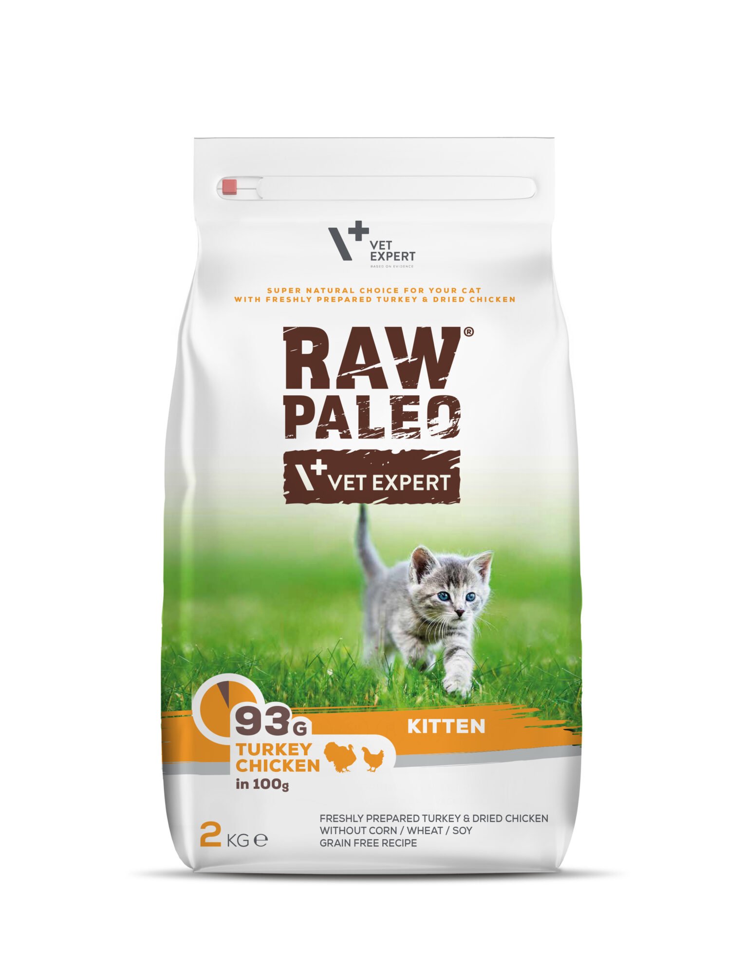 Raw Paleo Kitten sausas maistas kačiukams su kalakutiena ir vištiena 6 kg