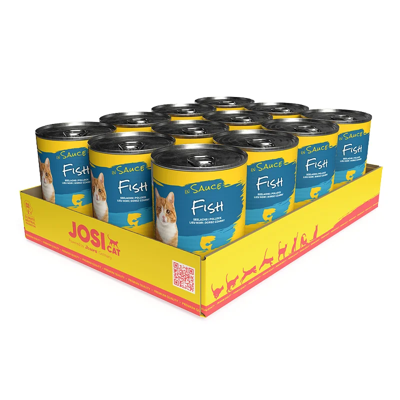 Josera JosiCat Fish in Sauce konservai katėms padaže 12 x 415g