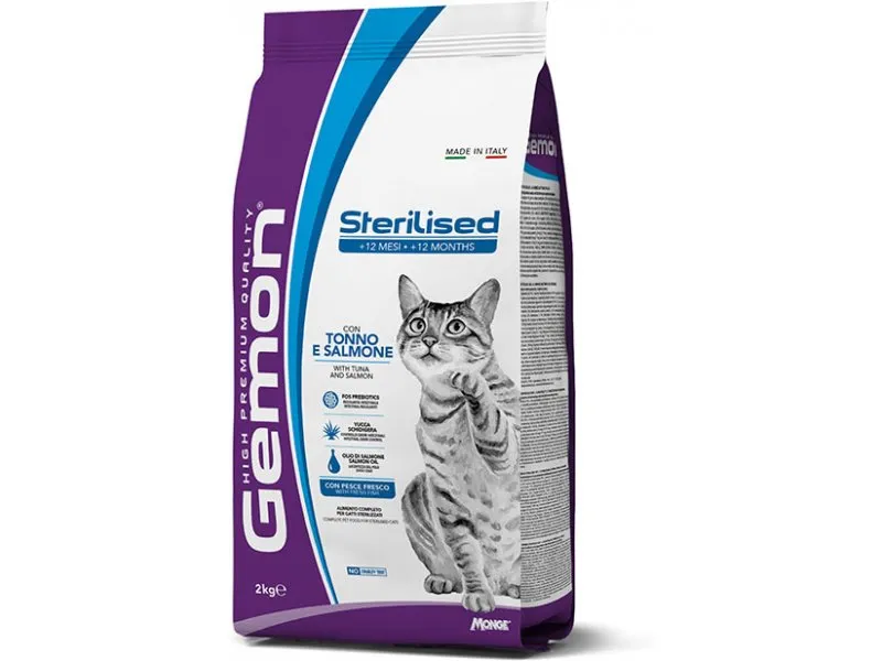 GEMON - Dry Cat Sterilized tuna & salmon 2 kg