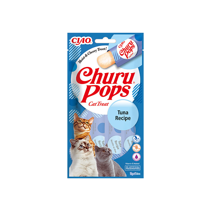 Churu Pops skanėstai su tunu katėms 12x60g