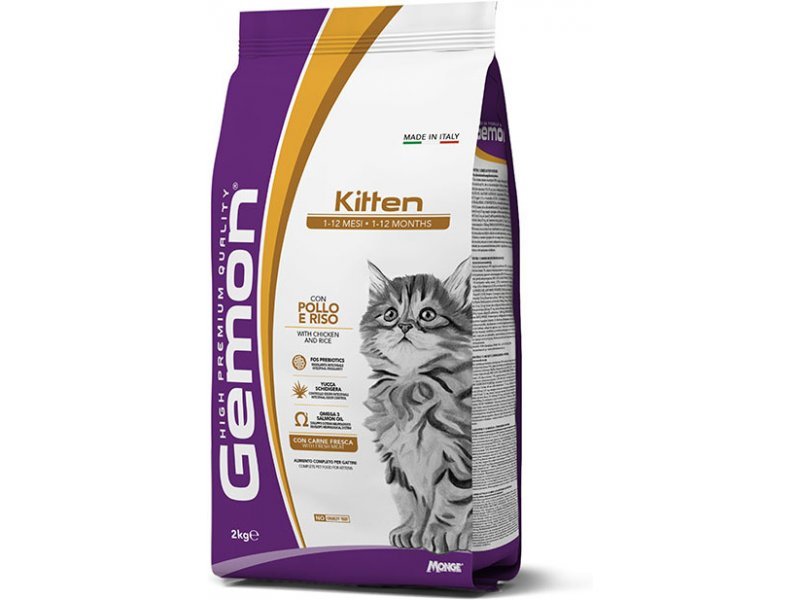 GEMON - Sausas Maistas Kačiukams su Vištiena&Ryžiais 2 kg