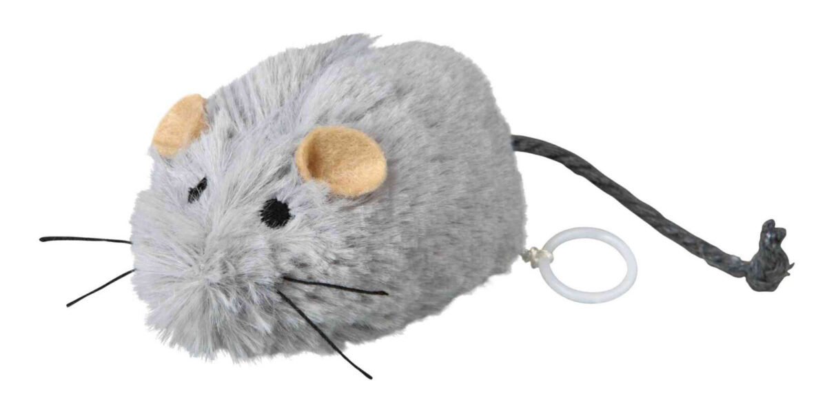 TRIXIE Prisukama pelė pliušas su katžole 8cm