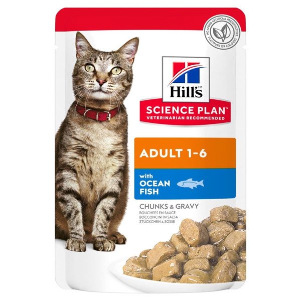 Hill's Science Plan Adult Guliašas Katėms Su Žuvimi 12x85g