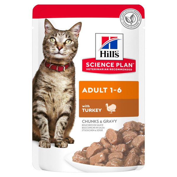Hill's Science Plan Adult Guliašas Katėms Su Kalakutiena 12x85g