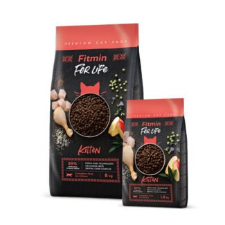 FITMIN FOR LIFE KITTEN SAUSAS MAISTAS KAČIUKAMS