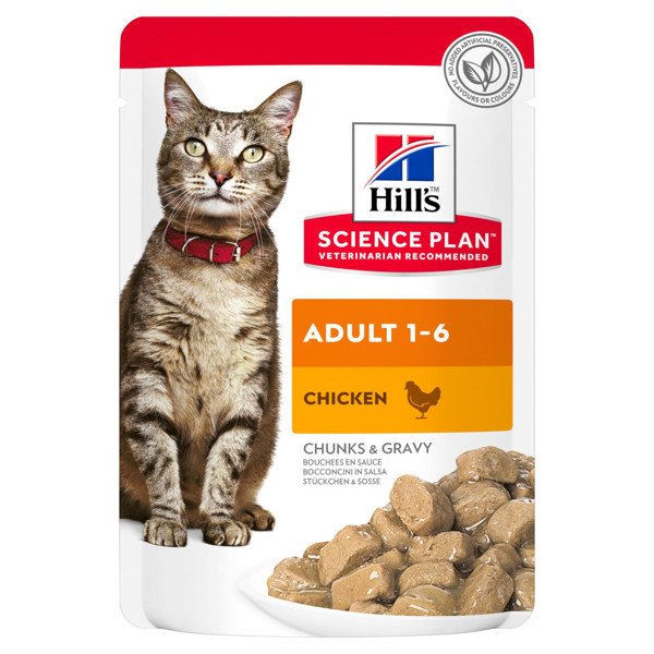 Hill's Science Plan Adult Guliašas katėms su vištiena 12x85g