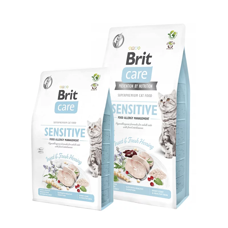 Brit Care Sensitive Insect & Fresh Herring sausas maistas katėms 7 kg