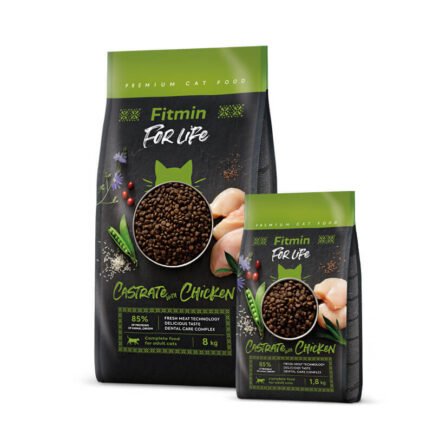 FITMIN FOR LIFE CASTRATE CHICKEN SAUSAS MAISTAS KATĖMS