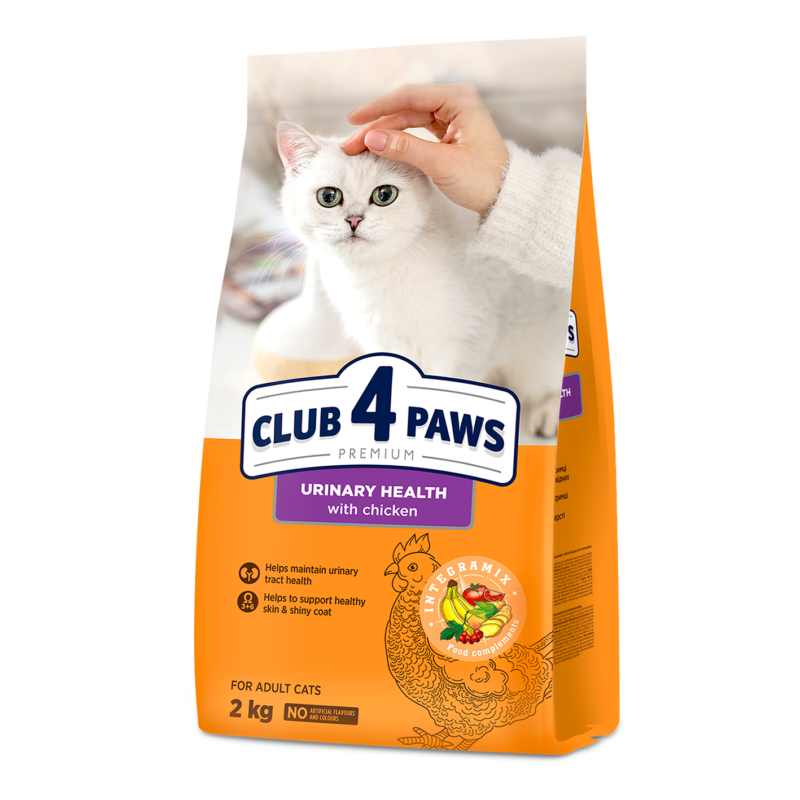 CLUB 4 PAWS Premium visavertis ėdalas suaugusioms katėms šlapimo sistemos sveikatos palaikymui 2 kg