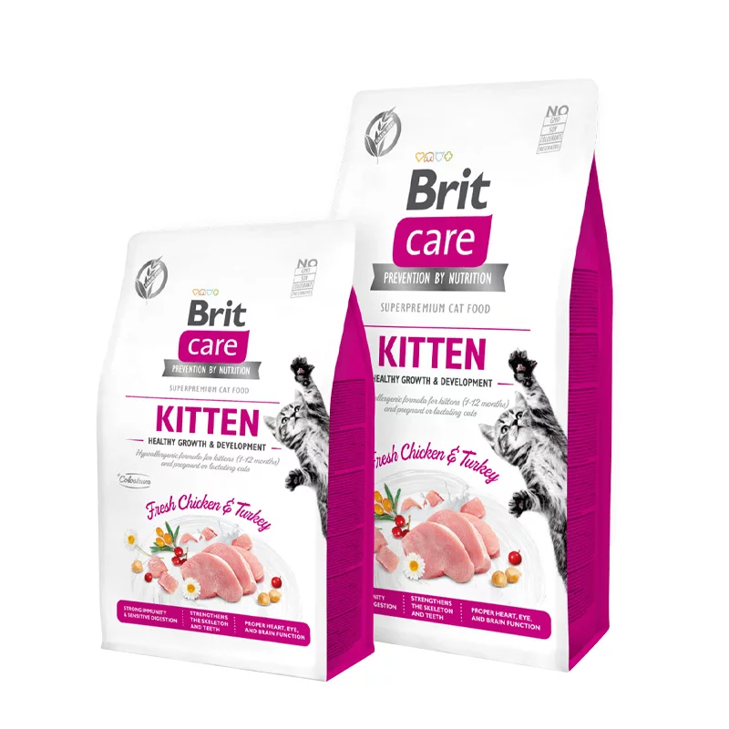 Brit Care Kitten Gentle Digestion & Strong Immunity sausas maistas kačiukams 2 kg