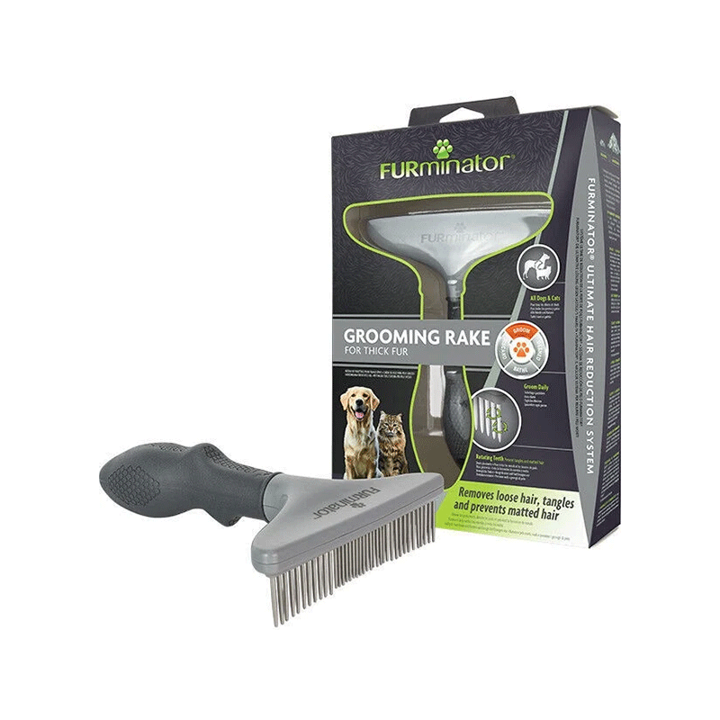 FURminator Grooming Rake šukos storam kailiui šunim ir katėm
