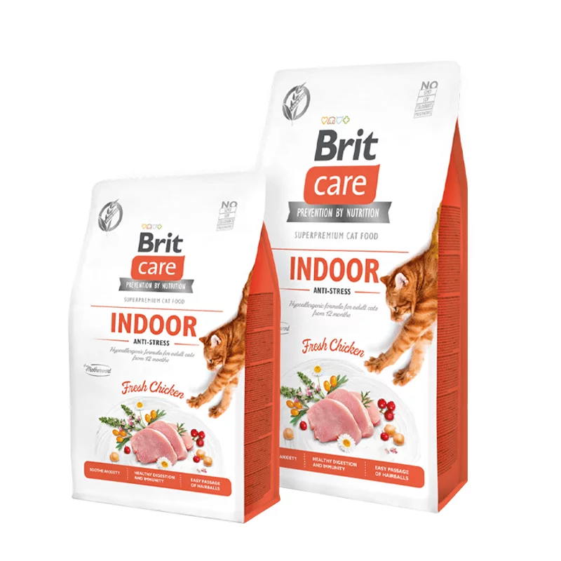 Brit Care Indoor Anti-stress sausas maistas katėms 7 kg