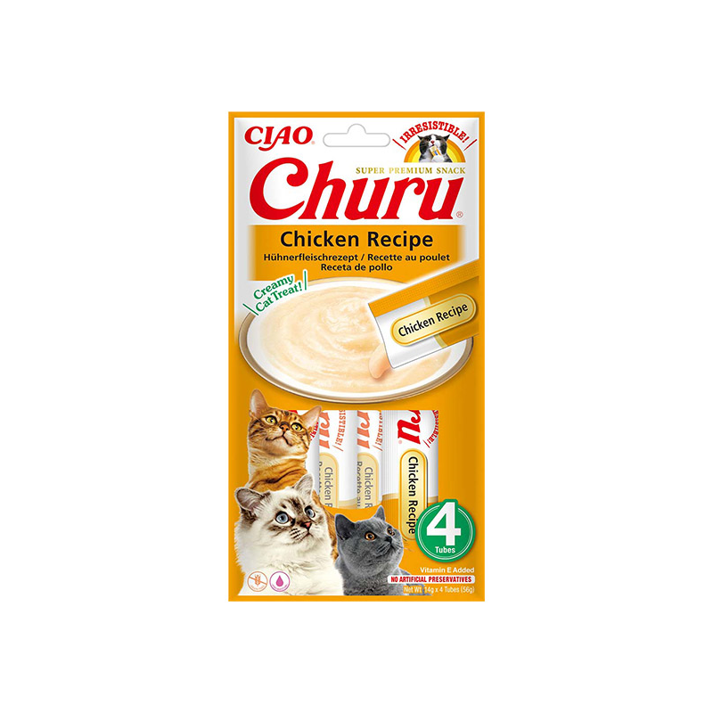 Churu kreminis skanėstas su vištiena katėms 12x56g