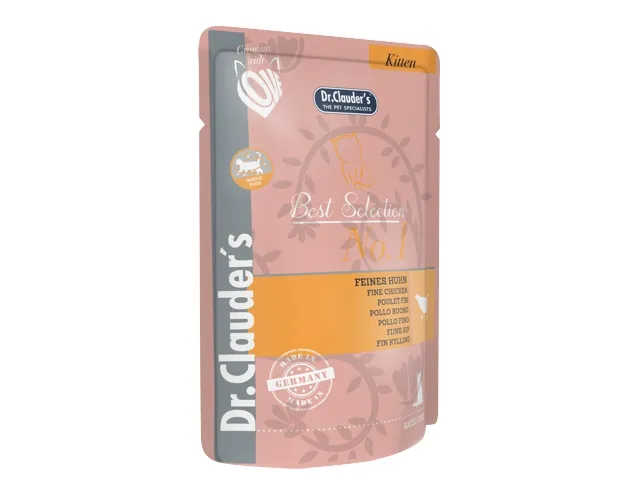 Dr.Clauder‘s Best Selection Kitten drėgnas maistas kačiukams 12x85g
