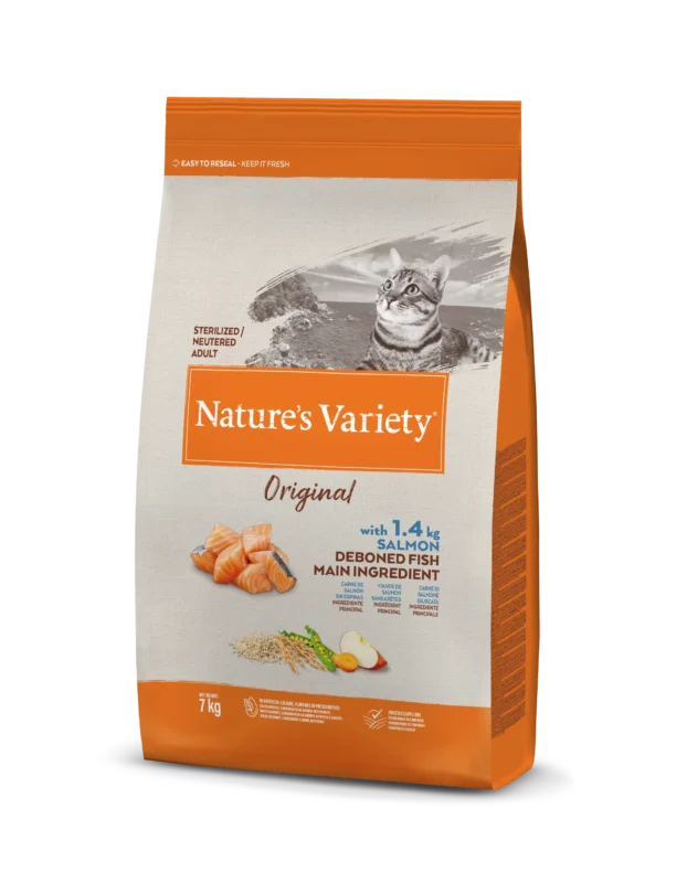 Nature’s Variety Original Sausas Maistas Sterilizuotoms Katėms (lašiša) 7 kg