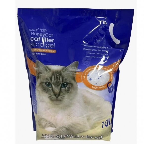 Silikoninis kraikas katėms "HoneyCat" 18L / 7 Kg