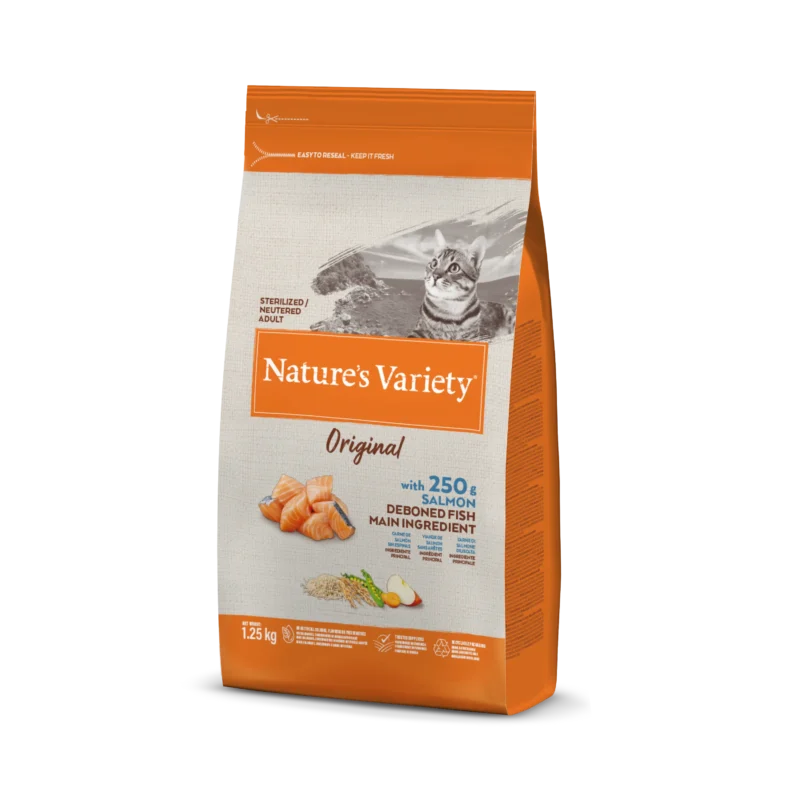 Nature’s Variety Original Sausas Maistas Sterilizuotoms Katėms (lašiša) 1.25 kg