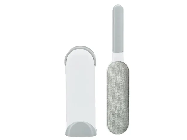TRIXIE Pūkų surinkimo šepetys su talpa pūkams 33 cm baltas/pilkas