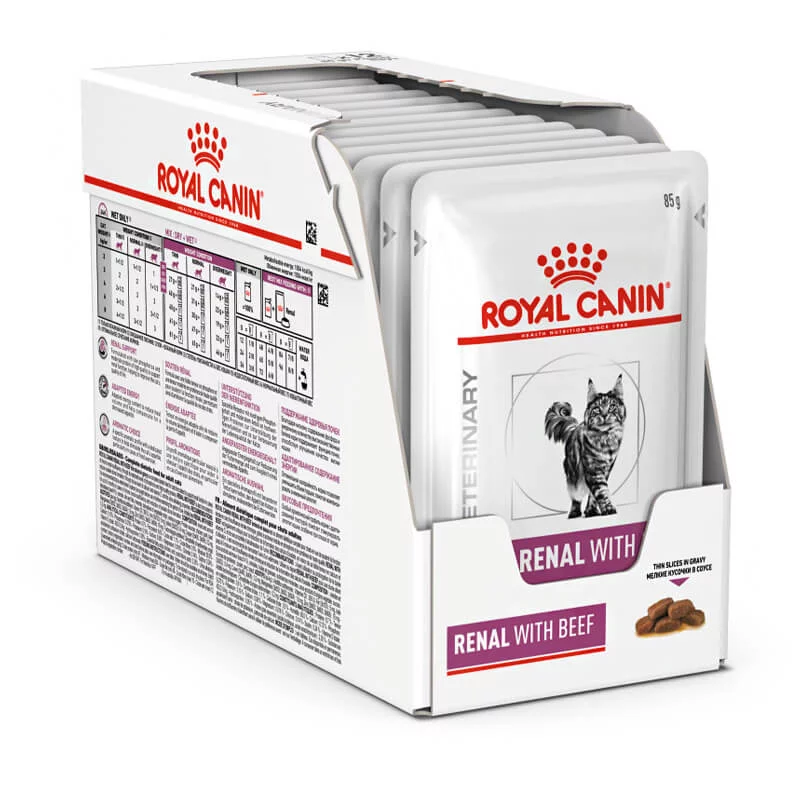 Royal Canin Renal Beef konservai padaže 12x85g