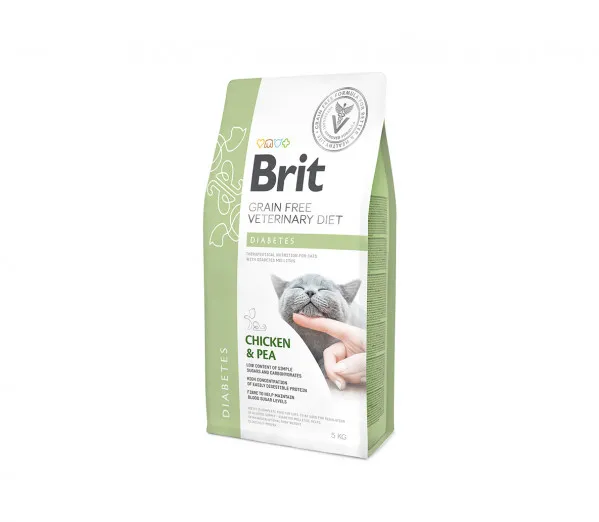 Brit GF Veterinary Diets Cat Diabetes Sausas Maistas katėms 5 kg