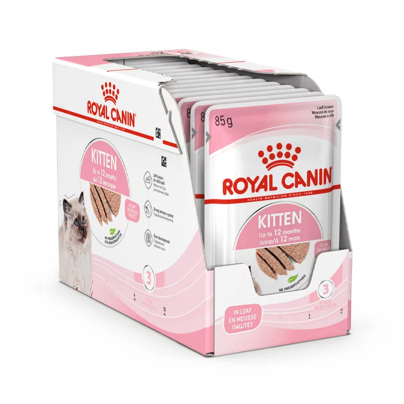 Royal Canin Kitten paštetas 12x85g