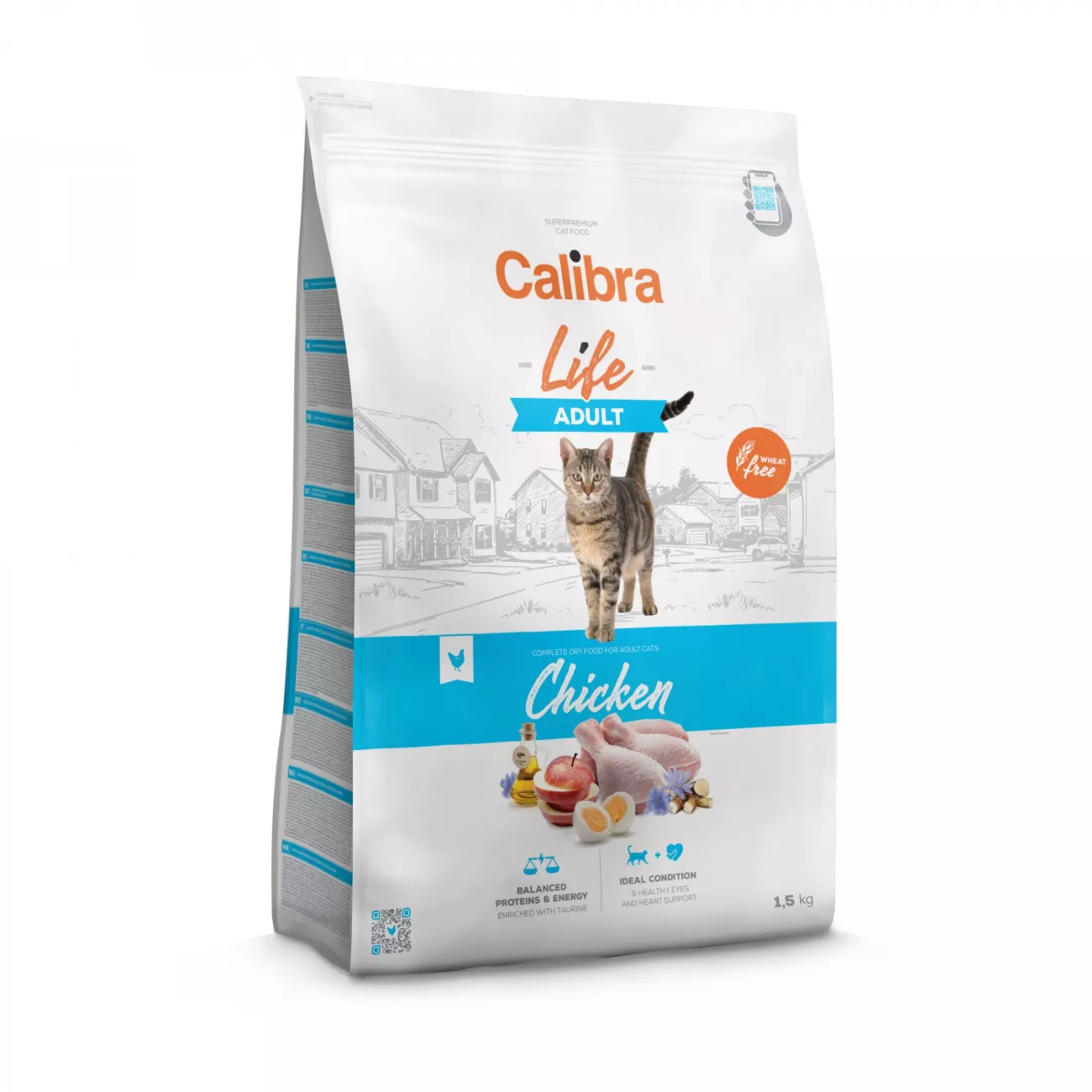 CALIBRA Cat Life Adult Chicken sausas maistas suaugusioms katėms su vištiena 1.5 kg