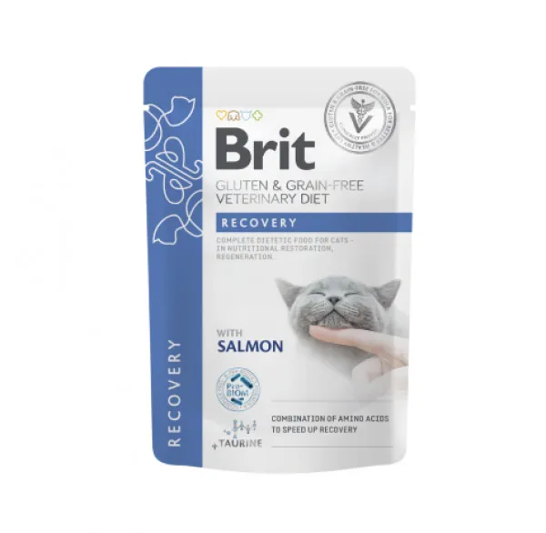 Brit GF Veterinary Diets Konservai Katėms Recovery 12x85g