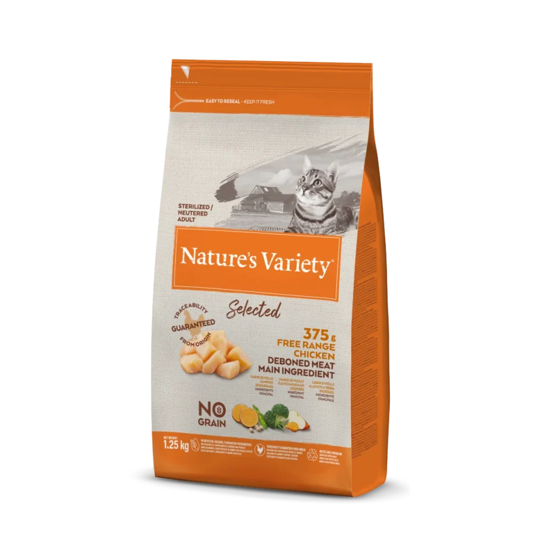 Nature’s Variety Selected Sausas Maistas Sterilizuotom Katėms (vištiena) 1.25 kg