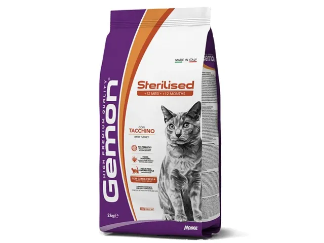 GEMON - Dry Cat Sterilized turkey 2 kg