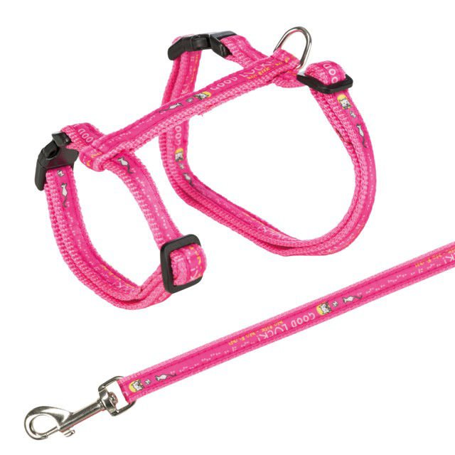 TRIXIE Kačių petnešos su pavadėliu XXL Good Luck 34-57 cm-13 mm 1.20 m