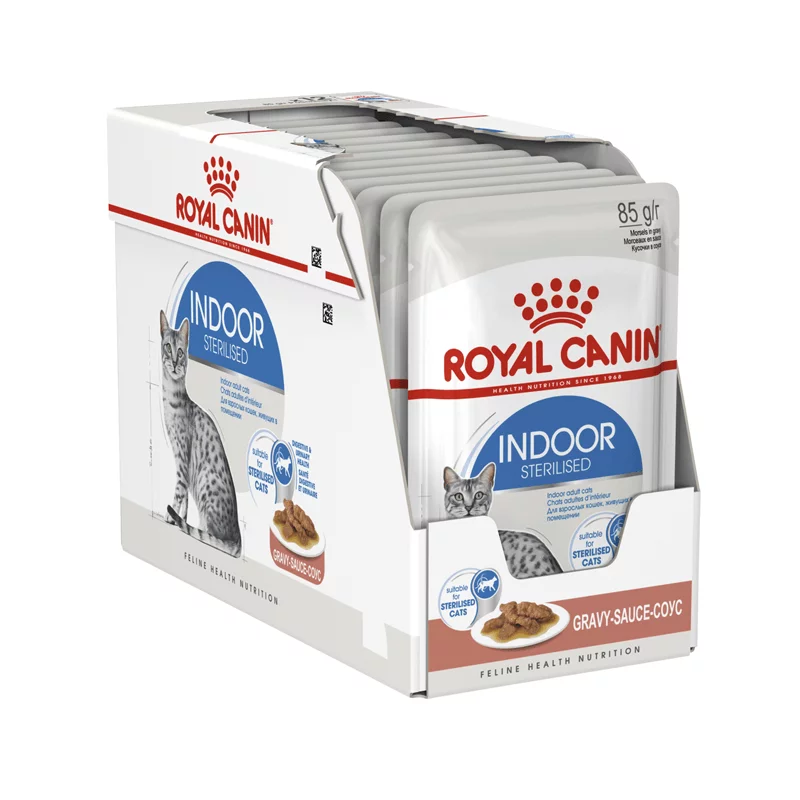 Royal Canin Indoor Sterilised konservai padaže 12x85g
