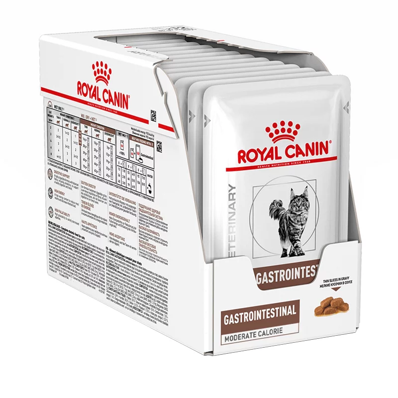 Royal Canin Gastrointestinal Moderate Calorie konservai padaže 12x85g