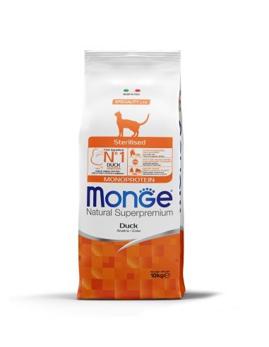 Monge Dry Cat Adult Sterilized Duck monoprotein 10 kg