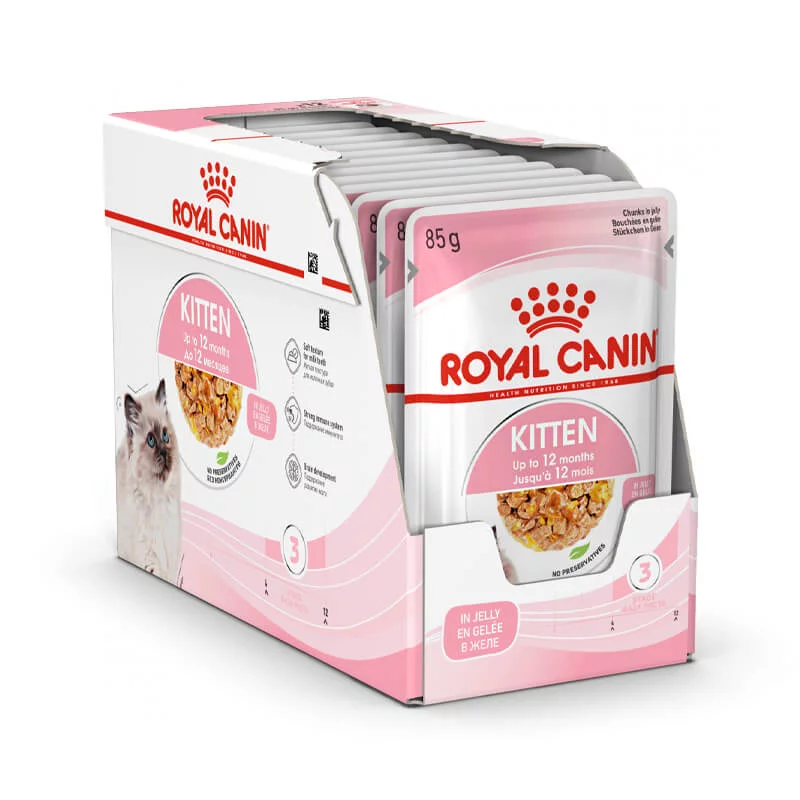 Royal Canin Kitten konservai drebučiuose 12x85g