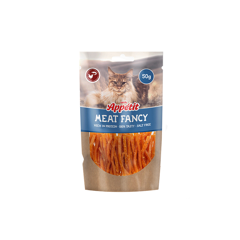 Comfy Appetit vištienos ir krevečių lazdelės skanėstai katėms 6x50 g