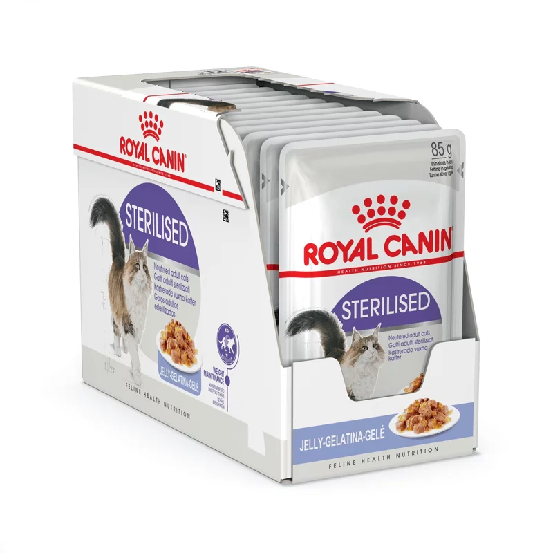 Royal Canin Sterilised konservai drebučiuose 12x85g