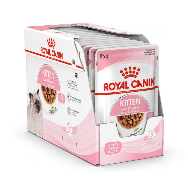 Royal Canin Kitten konservai padaže 12x85g