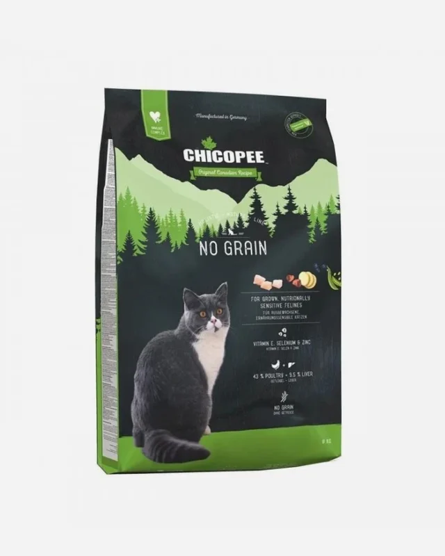 Chicopee HNL Holistic Nature Line No Grain Sausas Maistas Katėms 8 kg
