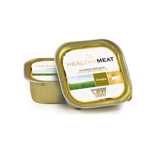 Healthymeat Coniglio (su triušiena) monoproteininis paštetas katėms 12x90g