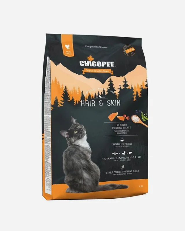 Chicopee HNL Holistic Nature Line Hair & Skin Sausas Maistas Katėm 1.5 kg