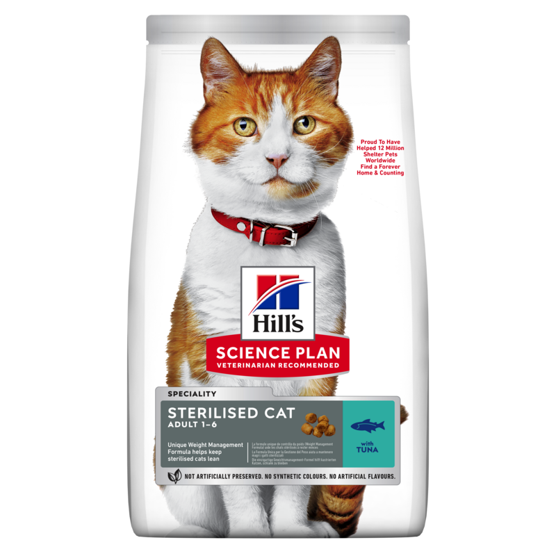 SP Feline Sterilised Adult Tuna sausas maistas katėms 3 kg