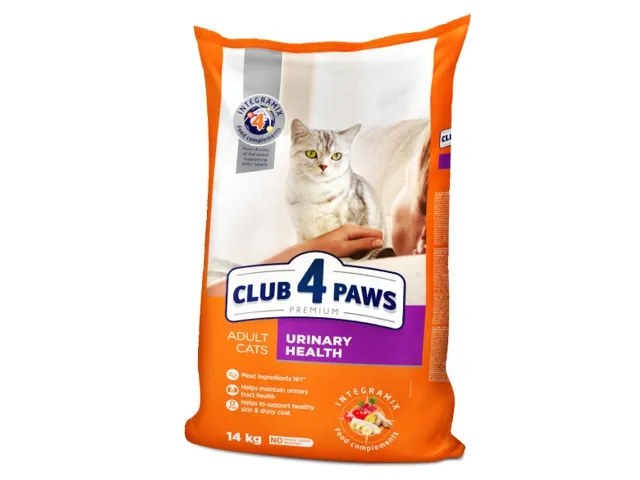 CLUB 4 PAWS Premium visavertis ėdalas suaugusioms katėms šlapimo sistemos sveikatos palaikymui 14 kg