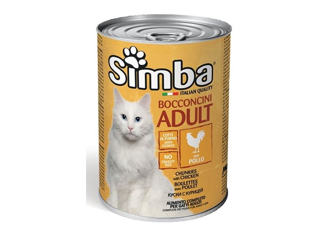 Simba konservuotas pašaras katėms su vištiena 6x415g
