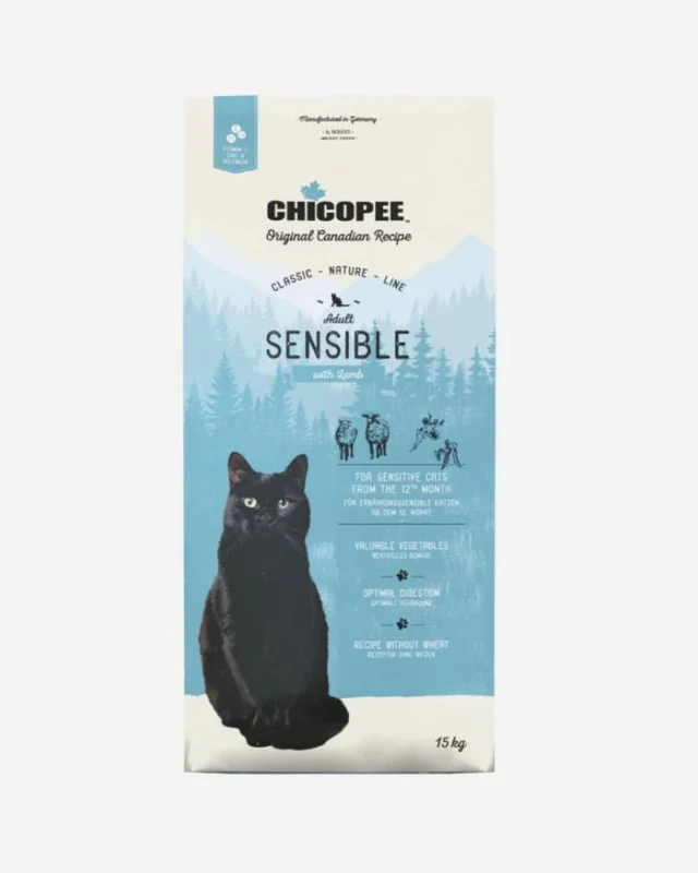 Chicopee Classic Line Adult Sensible Lamb Sausas Maistas Katėm 1.5 kg