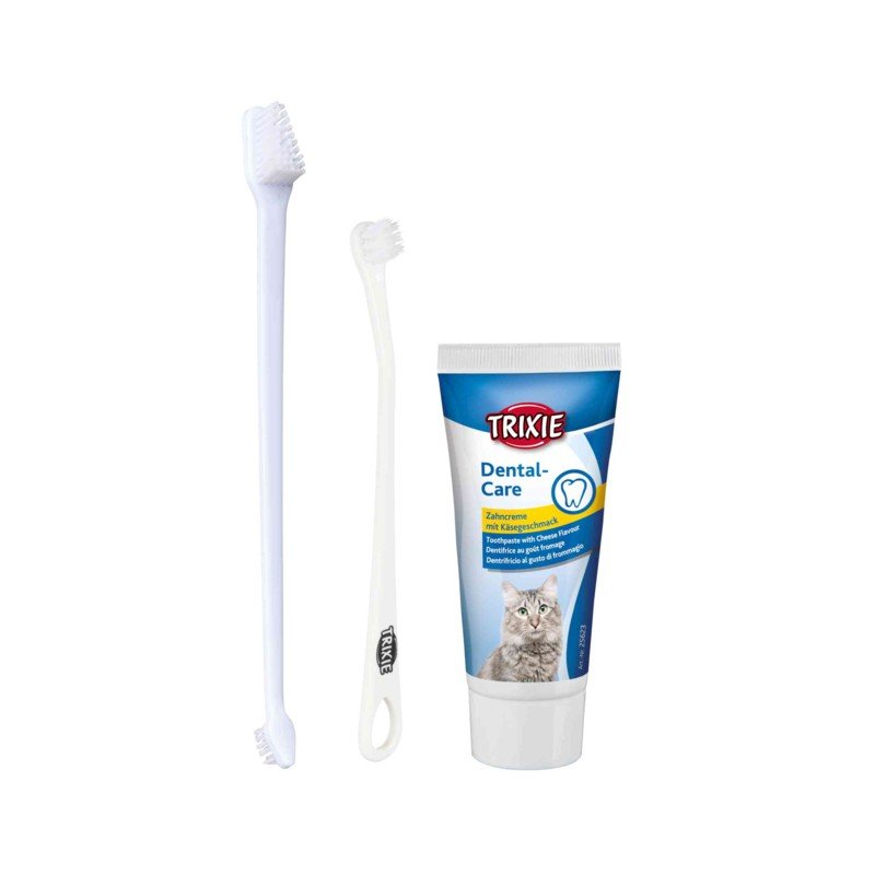 TRIXIE Rinkinys dantų higienai KATĖMS 50 g