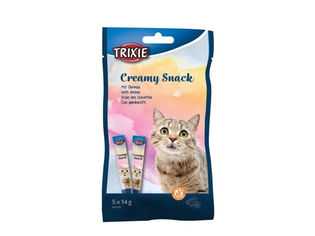 TRIXIE kreminis skanėstas katėms su krevetėmis 5x14 g