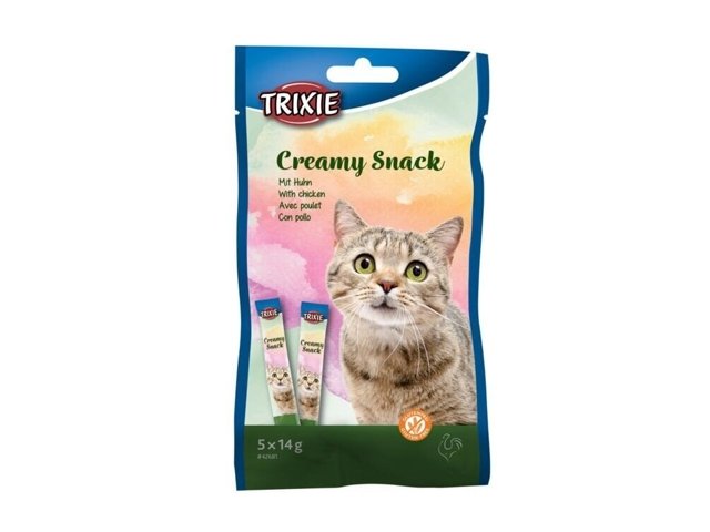 TRIXIE kreminis skanėstas katėms su vištiena 5x14 g