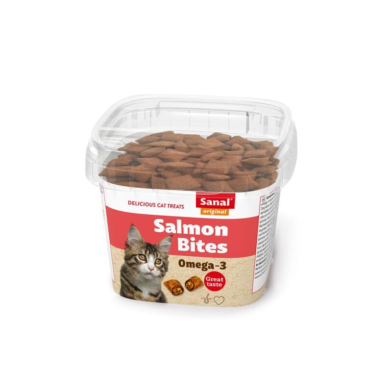 Sanal Salmon Bites skanėstai katėms 6x75 g