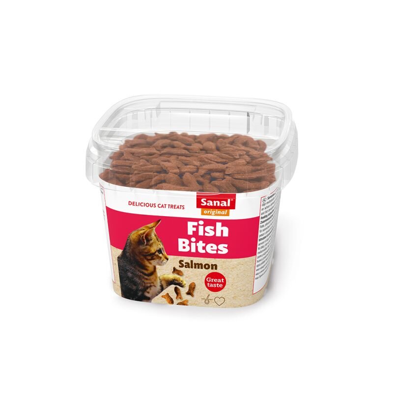 Sanal Fish Bites skanėstai katėms 6x75 g
